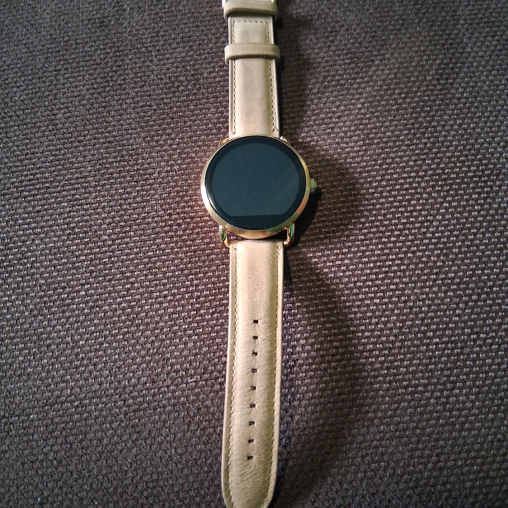 Fossil Q Wamderer Gen 2 Smart Watch, Rose Gold with Original Leather Strap